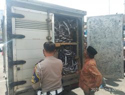 Satlantas Polres OKU Amankan Seribu Kenalpot Brong