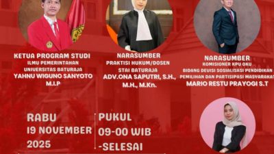 UNBARA DORONG INTEGRITAS PEMILU LOKAL LEWAT WEBINAR ILMIAH PRODI ILMU PEMERINTAHAN